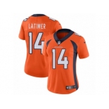 Women's Nike Denver Broncos #14 Cody Latimer Vapor Untouchable Limited Orange Team Color NFL Jersey