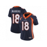 Women's Nike Denver Broncos #18 Peyton Manning Vapor Untouchable Limited Navy Blue Alternate NFL Jersey