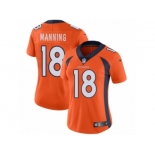 Women's Nike Denver Broncos #18 Peyton Manning Vapor Untouchable Limited Orange Team Color NFL Jersey