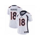 Women's Nike Denver Broncos #18 Peyton Manning Vapor Untouchable Limited White NFL Jersey