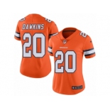 Women's Nike Denver Broncos #20 Brian Dawkins Limited Orange Rush NFL Jersey