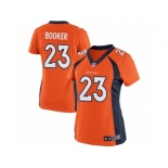 Women's Nike Denver Broncos #23 Devontae Booker Limited Orange Team Color NFL Jersey