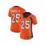 Women's Nike Denver Broncos #25 Chris Harris Jr Vapor Untouchable Limited Orange Team Color NFL Jersey