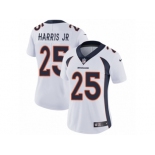 Women's Nike Denver Broncos #25 Chris Harris Jr Vapor Untouchable Limited White NFL Jersey