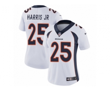 Women's Nike Denver Broncos #25 Chris Harris Jr Vapor Untouchable Limited White NFL Jersey