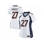 Women's Nike Denver Broncos #27 Brendan Langley Limited White NFL Jersey