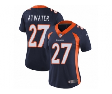 Women's Nike Denver Broncos #27 Steve Atwater Vapor Untouchable Limited Navy Blue Alternate NFL Jersey