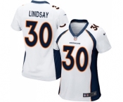 Women's Nike Denver Broncos #30 Phillip Lindsay Game White NFL Jersey