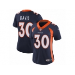 Women's Nike Denver Broncos #30 Terrell Davis Vapor Untouchable Limited Navy Blue Alternate NFL Jersey