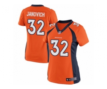 Women's Nike Denver Broncos #32 Andy Janovich Limited Orange Team Color NFL Jersey