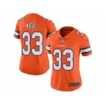 Women's Nike Denver Broncos #33 Shiloh Keo Limited Orange Rush NFL Jersey