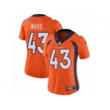 Women's Nike Denver Broncos #43 T.J. Ward Vapor Untouchable Limited Orange Team Color NFL Jersey