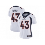 Women's Nike Denver Broncos #43 T.J. Ward Vapor Untouchable Limited White NFL Jersey