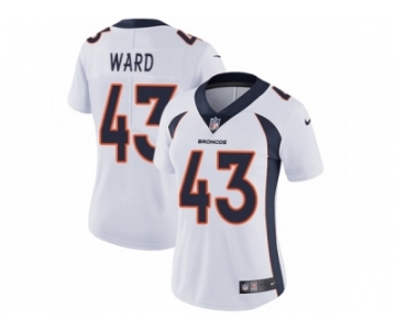 Women's Nike Denver Broncos #43 T.J. Ward Vapor Untouchable Limited White NFL Jersey