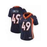 Women's Nike Denver Broncos #49 Dennis Smith Vapor Untouchable Limited Navy Blue Alternate NFL Jersey