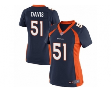 Women's Nike Denver Broncos #51 Todd Davis Limited Navy Blue Alternate NFL Jersey