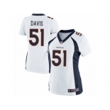 Women's Nike Denver Broncos #51 Todd Davis Limited White NFL Jersey