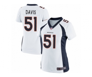 Women's Nike Denver Broncos #51 Todd Davis Limited White NFL Jersey