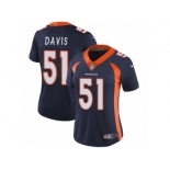 Women's Nike Denver Broncos #51 Todd Davis Vapor Untouchable Limited Navy Blue Alternate NFL Jersey