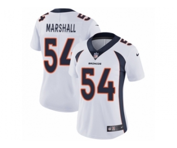 Women's Nike Denver Broncos #54 Brandon Marshall Vapor Untouchable Limited White NFL Jersey