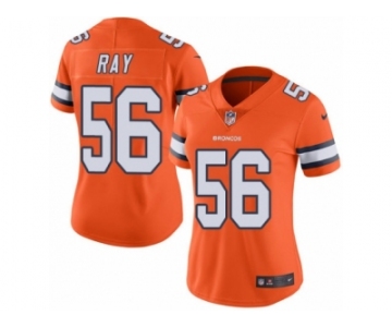 Women's Nike Denver Broncos #56 Shane Ray Limited Orange Rush NFL Jersey