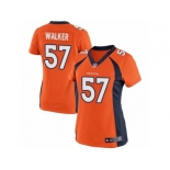 Women's Nike Denver Broncos #57 Demarcus Walker Limited Orange Team Color NFL Jersey