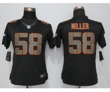 Womens Nike Denver Broncos #58 Von Miller Impact Limited Black Jerseys