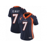 Women's Nike Denver Broncos #7 John Elway Vapor Untouchable Limited Navy Blue Alternate NFL Jersey