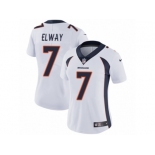 Women's Nike Denver Broncos #7 John Elway Vapor Untouchable Limited White NFL Jersey