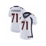 Women's Nike Denver Broncos #71 Donald Stephenson Vapor Untouchable Limited White NFL Jersey