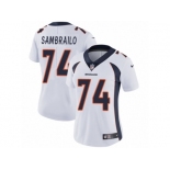 Women's Nike Denver Broncos #74 Ty Sambrailo Vapor Untouchable Limited White NFL Jersey