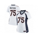 Women's Nike Denver Broncos #75 Menelik Watson Limited White NFL Jersey