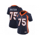 Women's Nike Denver Broncos #75 Menelik Watson Vapor Untouchable Limited Navy Blue Alternate NFL Jersey