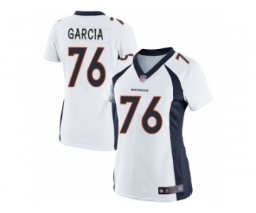 Women's Nike Denver Broncos #76 Max Garcia Limited White NFL Jersey