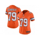 Women's Nike Denver Broncos #79 Michael Schofield Limited Orange Rush NFL Jersey