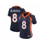 Women's Nike Denver Broncos #8 Brandon McManus Vapor Untouchable Limited Navy Blue Alternate NFL Jersey