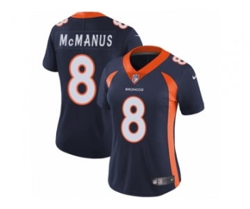 Women's Nike Denver Broncos #8 Brandon McManus Vapor Untouchable Limited Navy Blue Alternate NFL Jersey