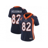 Women's Nike Denver Broncos #82 Jeff Heuerman Vapor Untouchable Limited Navy Blue Alternate NFL Jersey