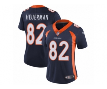 Women's Nike Denver Broncos #82 Jeff Heuerman Vapor Untouchable Limited Navy Blue Alternate NFL Jersey