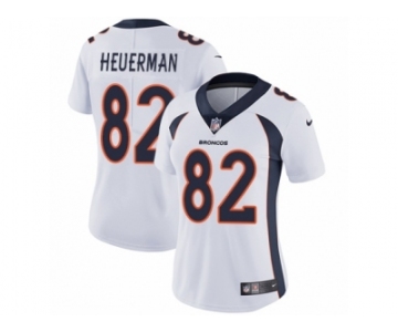 Women's Nike Denver Broncos #82 Jeff Heuerman Vapor Untouchable Limited White NFL Jersey