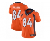 Women's Nike Denver Broncos #84 Shannon Sharpe Vapor Untouchable Limited Orange Team Color NFL Jersey