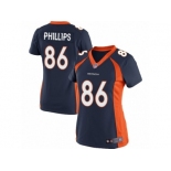 Women's Nike Denver Broncos #86 John Phillips Limited Navy Blue Alternate NFL Jersey