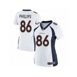 Women's Nike Denver Broncos #86 John Phillips Limited White NFL Jersey