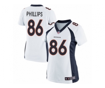 Women's Nike Denver Broncos #86 John Phillips Limited White NFL Jersey