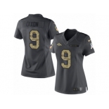 Women's Nike Denver Broncos #9 Riley Dixon Limited Black 2016 Salute to Service NFL Jersey