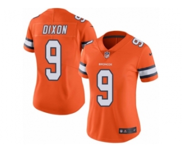 Women's Nike Denver Broncos #9 Riley Dixon Limited Orange Rush NFL Jersey