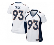 Women's Nike Denver Broncos #93 Jared Crick Game White NFL Jersey