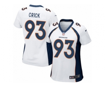 Women's Nike Denver Broncos #93 Jared Crick Game White NFL Jersey