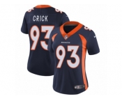 Women's Nike Denver Broncos #93 Jared Crick Vapor Untouchable Limited Navy Blue Alternate NFL Jersey