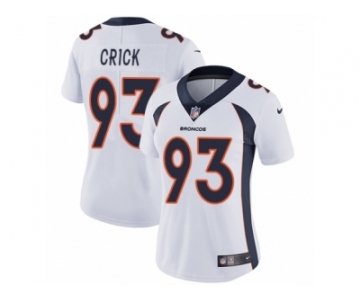 Women's Nike Denver Broncos #93 Jared Crick Vapor Untouchable Limited White NFL Jersey